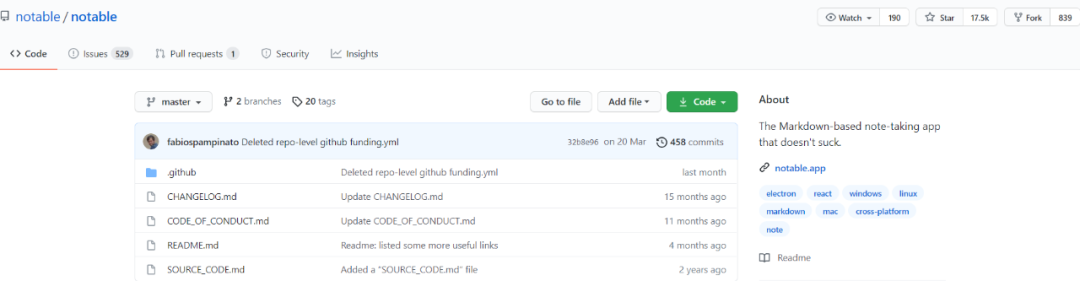 GitHub 标星 17.5 K：高颜值 Markdown 编辑器